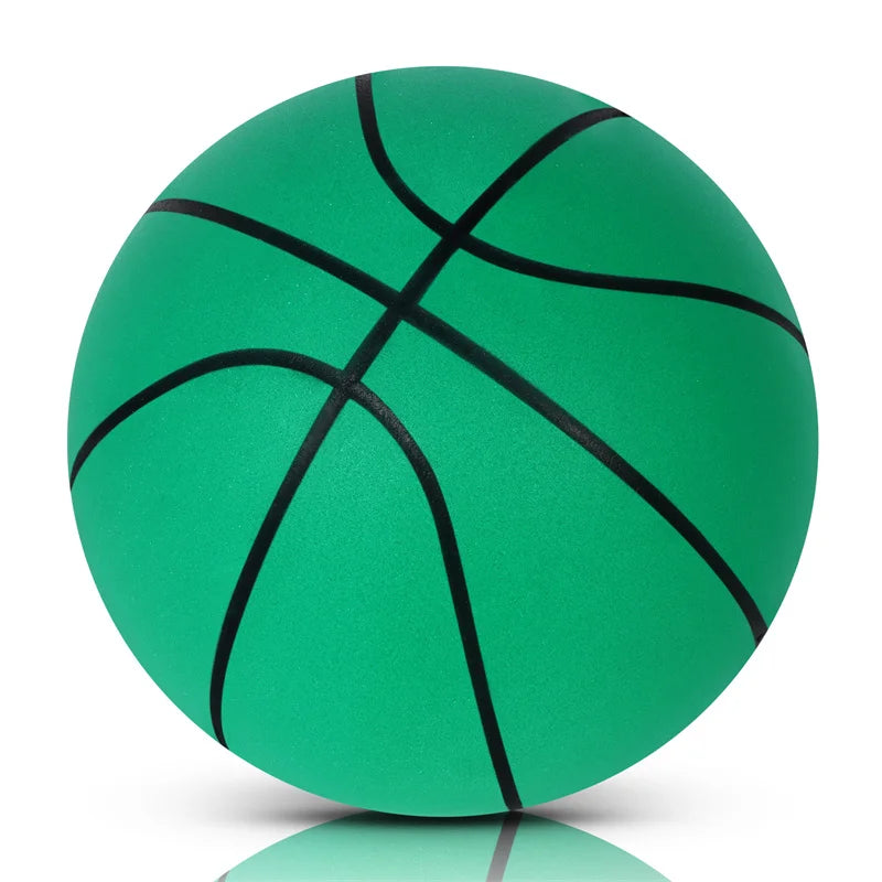 Silent Indoor Basketball Size 7 — Mute PU Foam Ball, High-Elastic