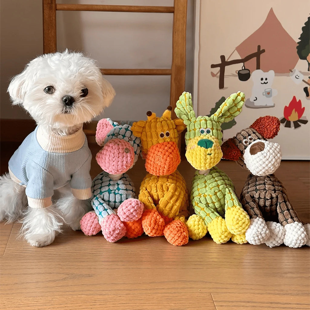 Donkey Plush Dog Toy with Squeaker – Interactive Chew & Fetch Toy for Small & Medium Dogs, 8.7–10.0 in (22–25.5 cm)