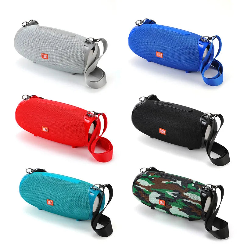 Portable Bluetooth Speaker 10W (5W x2) Bluetooth 5.3 FM Radio TF/USB/AUX Rechargeable Waterproof