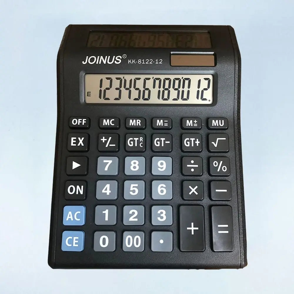 Solar Dual-Screen Desktop Calculator - Large Screen Financial Calculator, Solar + AA Battery Powered (8.27 x 6.02 x 1.38 in / 21 x 15.3 x 3.5 cm)