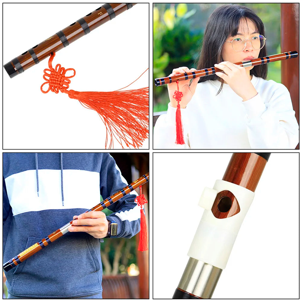 Handmade Bamboo Dizi Flute – 2-Piece Transverse Dizi, 8-Year Air-Dried Bitter Bamboo, Keys C/D/E/F/G, Brass Joint, Case & Membrane Included