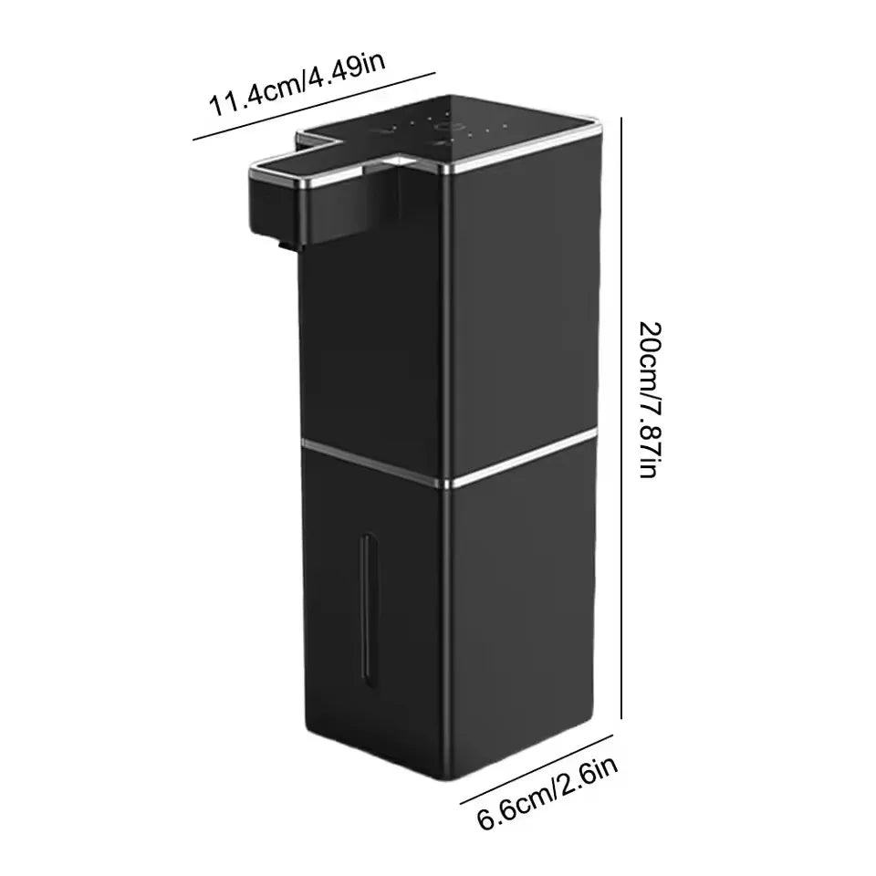 Wall-Mounted Touchless Automatic Soap Dispenser — 380ml (12.8 fl oz) Rechargeable Infrared Foam & Liquid Dispenser for Kitchen & Bathroom