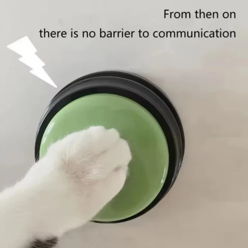 Hot Dog Design Pet Communication Buttons – 30-Second Voice Record & Playback for Dog & Cat Training