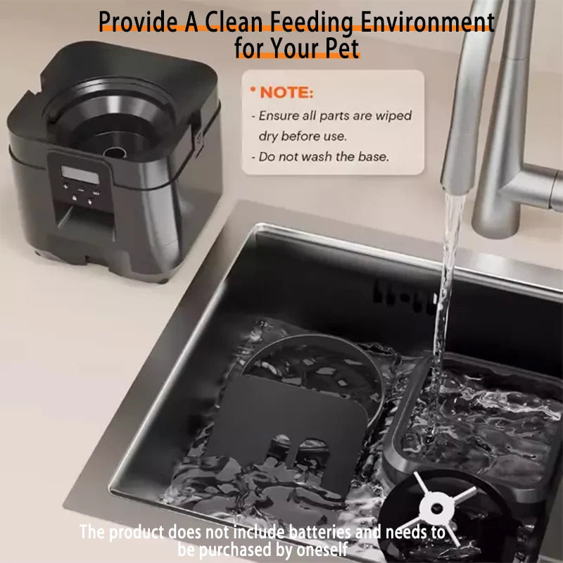 2L (2000g) Automatic Pet Feeder — Smart Programmable Food Dispenser for Cats & Dogs with Portion Control & Voice Recording