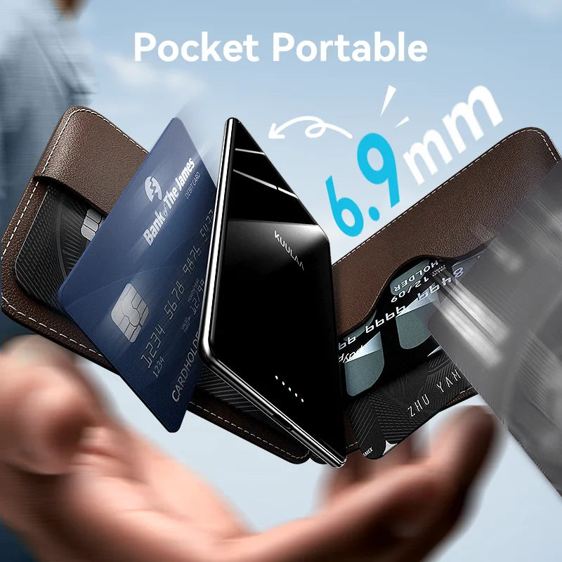 Magnetic 5000mAh Slim Wireless Power Bank 20W Fast Charger MagSafe-Compatible Portable Charger for iPhone