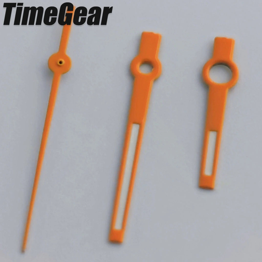 C3 Green Luminous Watch Hands Set for NH Series & Compatible Automatic Movements — 12.5 × 12 × 8 mm (0.49 × 0.47 × 0.31 in)