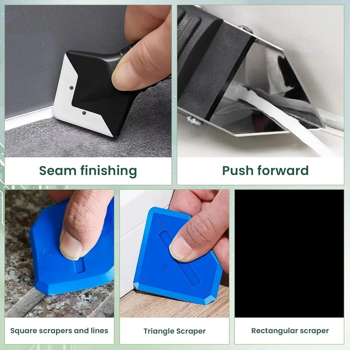 Rubber Combination Tool for Paint & Decorating - Versatile DIY Rubber Spreader