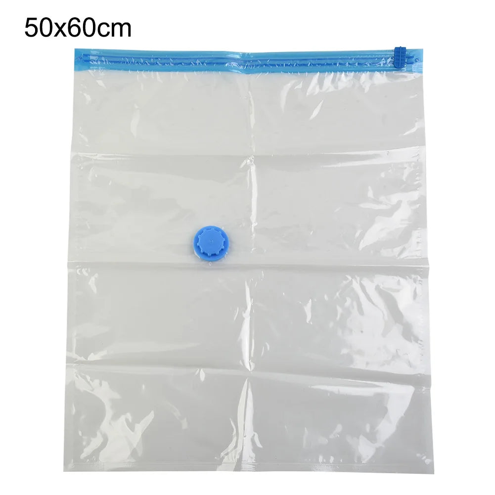 Vacuum Storage Bags with Valve – Space-Saving Compression Bags for Clothes, Blankets & Towels (Multiple Sizes, in/cm)