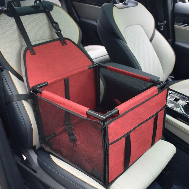 Waterproof Travel Dog Car Seat Hammock – Pet Carrier for Small & Medium Dogs (15.4 x 15.4 x 10.6 in / 39 x 39 x 27 cm)