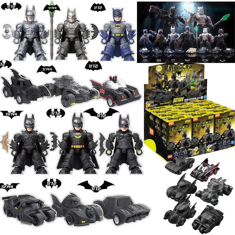 Armored Batman Batmobile Building Block Figures – Blind Box 12-Pc Collectible Toy Gift