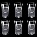6-Pack Mini Stem Shot Glasses Set — 10/15/25 ml (0.34/0.51/0.85 fl oz) Clear Glass Mini Wine Cups for Sake & Spirits