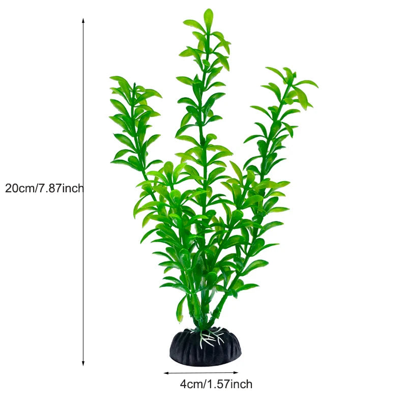 Artificial Aquarium Plants — Plastic Underwater Decorations for Fish Tanks, Realistic Aquarium Decor