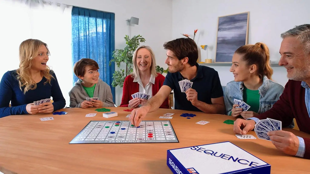 Sequence Board Game - Five-in-a-Row Family Strategy Game for 2+ Players, Ages 7+