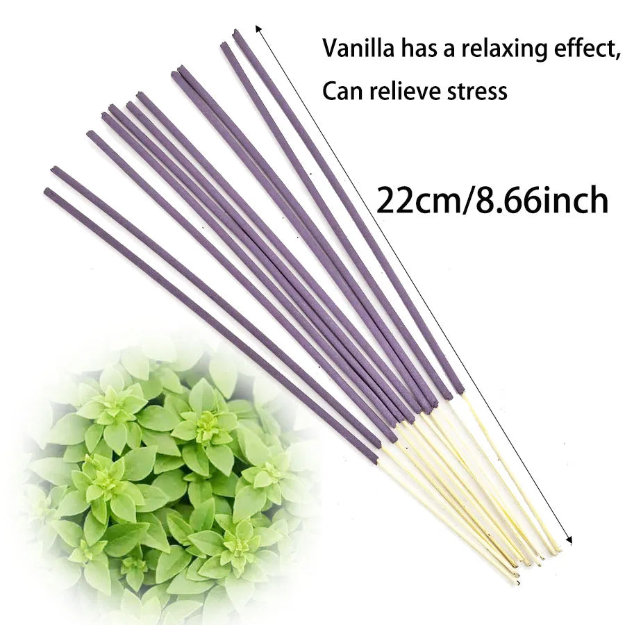 8.66-Inch (22 cm) Artificial Wood Incense Sticks — Long-Lasting Fragrance for Home, Yoga, Meditation, Office & Holiday Decor