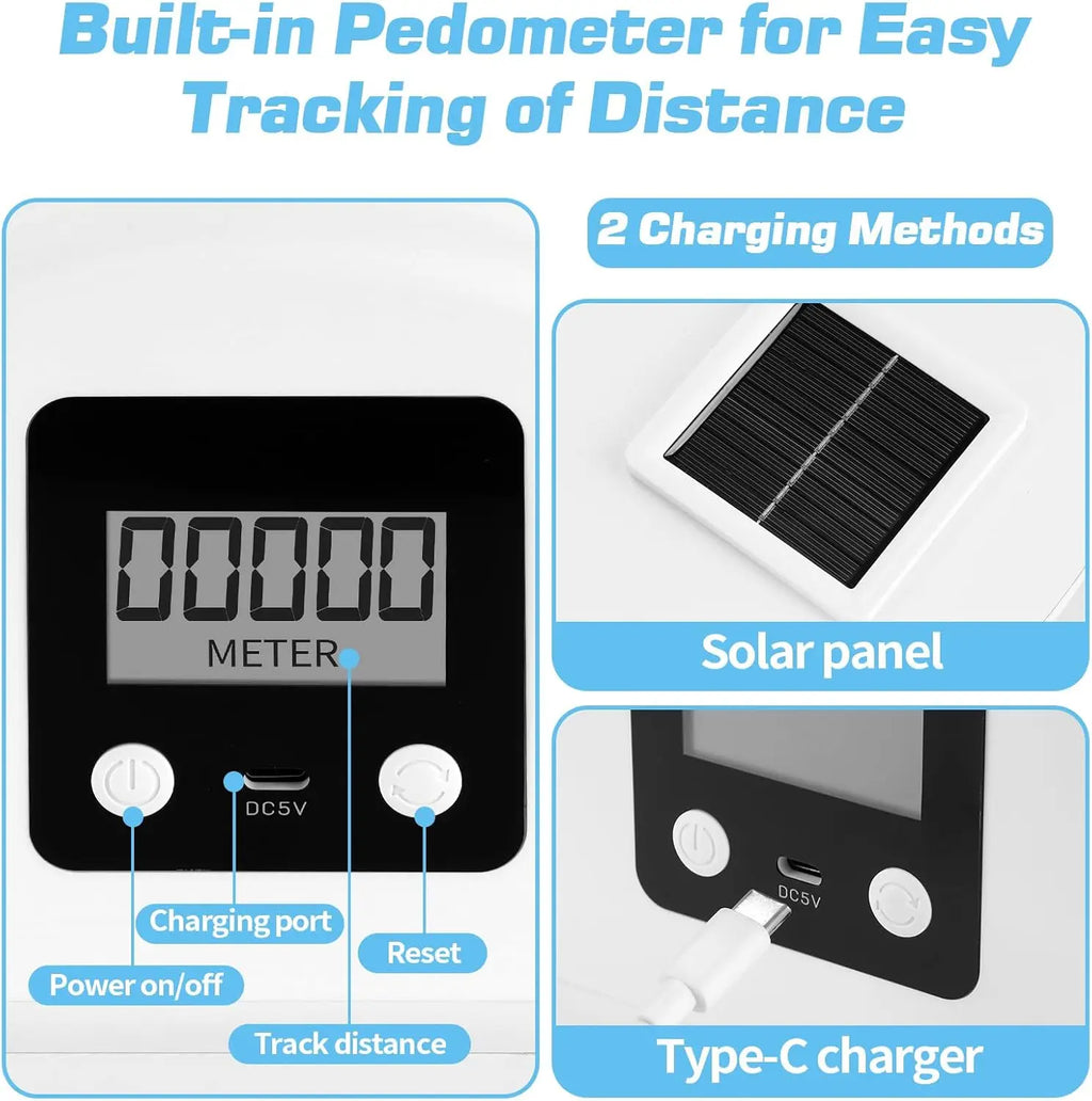 38 in (96 cm) Eco-Friendly Indoor Cat Exercise Wheel Treadmill with Built-In Pedometer — Fast 10-Min Install, 50 lb (23 kg) Capacity