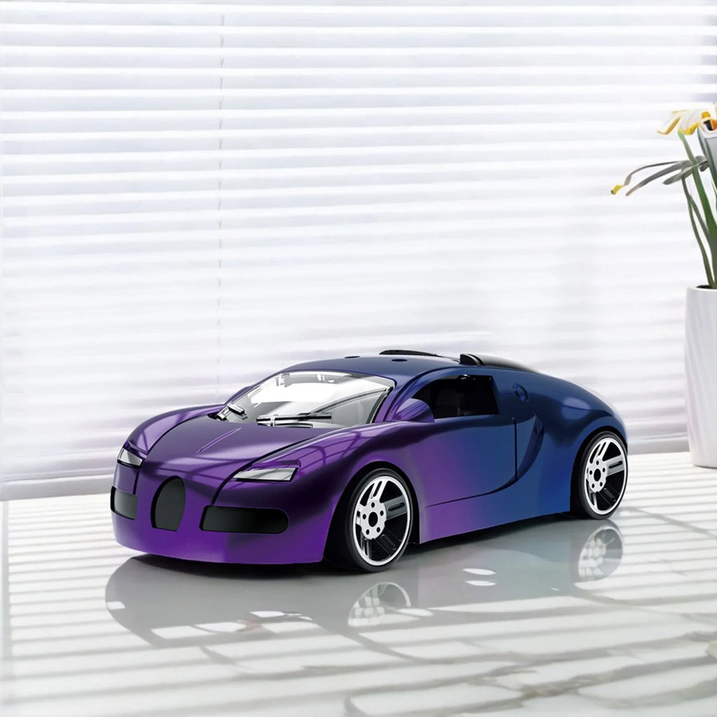 Alloy Color-Changing Off-Road Racing Car Toy with LED Lights, Die-Cast Inertial Kids Vehicle
