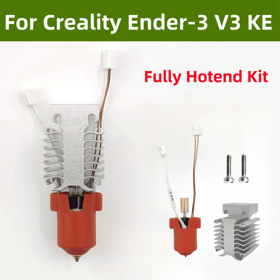 Hotend Nozzle Extruder Replacement Kit with Ceramic Heating Block 300°C (572°F) for 3D Printers