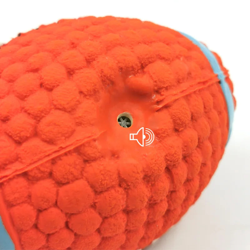 Natural Latex Squeaky Dog Ball – Durable Anti-Bite Interactive Chew Toy for Small to Large Dogs (Chihuahua to Golden Retriever)