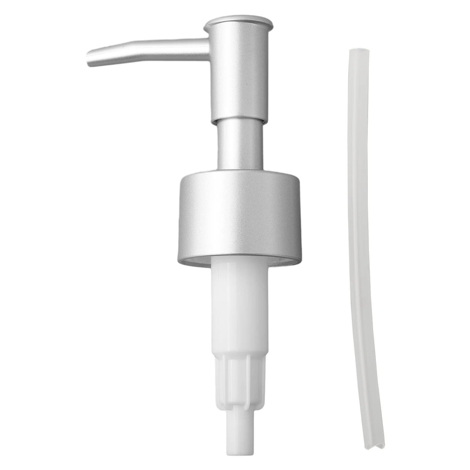 28/400 Thread Reusable Soap Dispenser Pump Head Brushed Finish Replacement for Kitchen & Bathroom Bottles