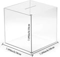 Clear Acrylic Piggy Bank for Adults - Break-to-Open One-Way Money Saving Bank