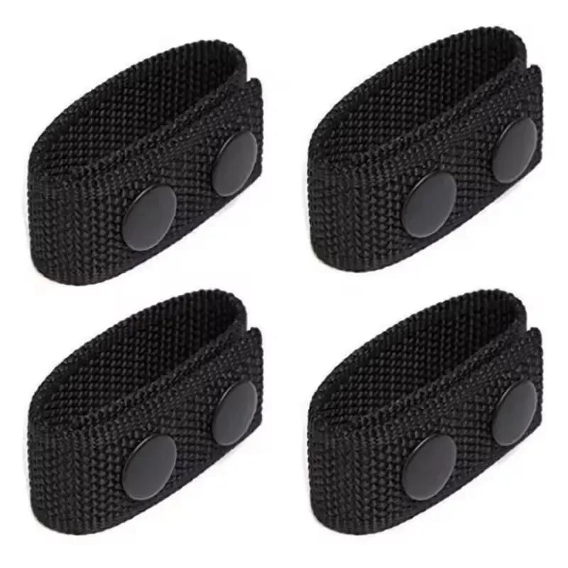 4-Pack Multifunction Tactical Belts with Double Nylon Buckles – Portable Outdoor Utility Belts