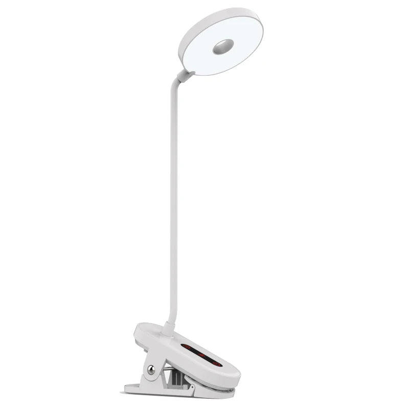 LED Reading Desk Lamp Portable USB Rechargeable Touch Dimmable Eye-Care Table Lamp 360° Adjustable for Office & Study