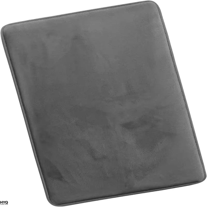 Super Absorbent Coral Velvet Bath Mat - Non-Slip Bathroom Floor and Door Mat