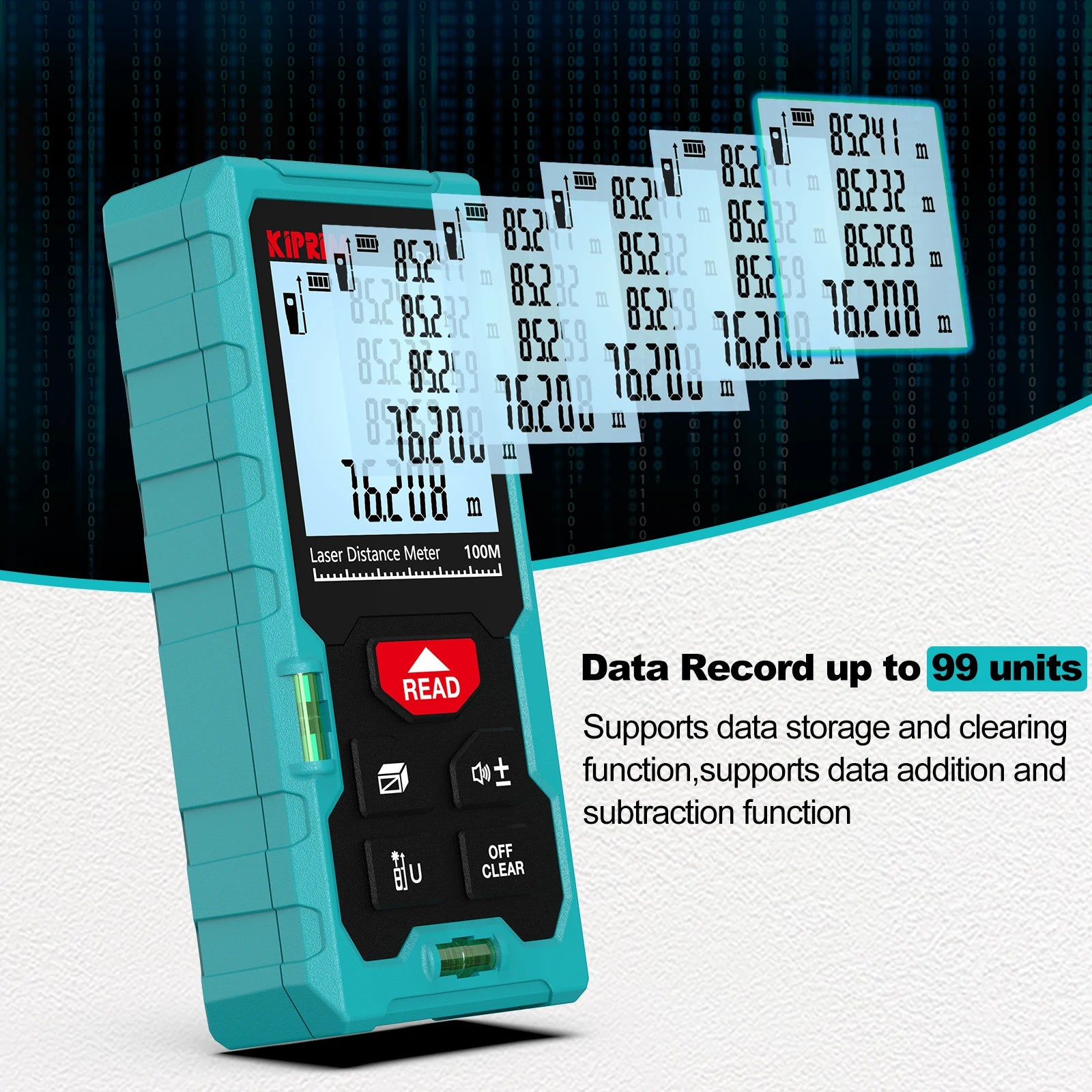 Mini Laser Rangefinder 50m / 70m / 100m (164ft / 229ft / 328ft) Portable Laser Distance Meter, High Accuracy ±2mm, Backlit