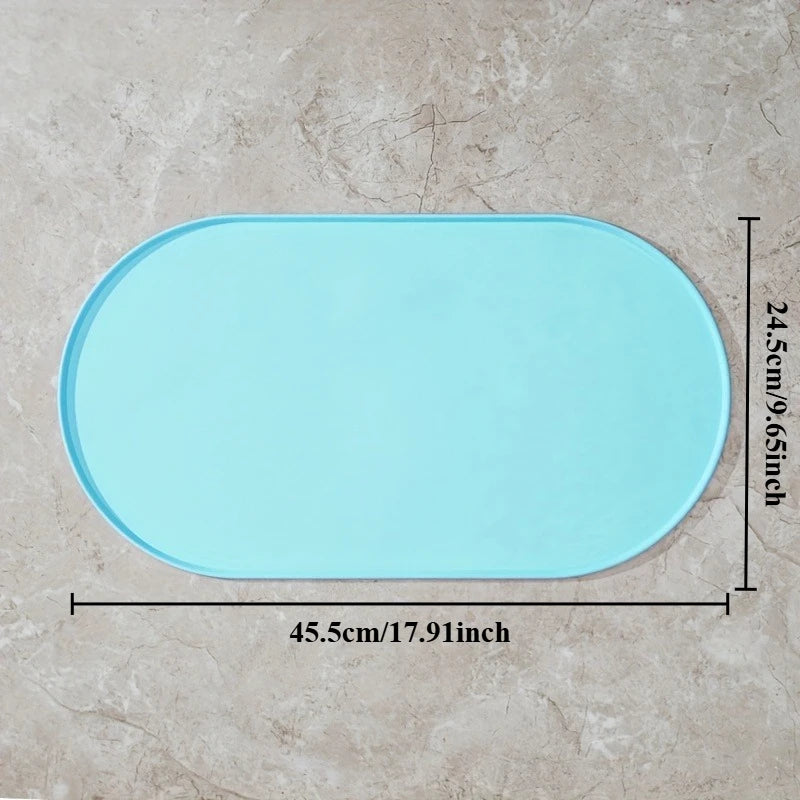 Non-Slip Waterproof Pet Feeding Mat for Cats & Dogs - Silicone Plastic Bowl Mat for Multipet Households