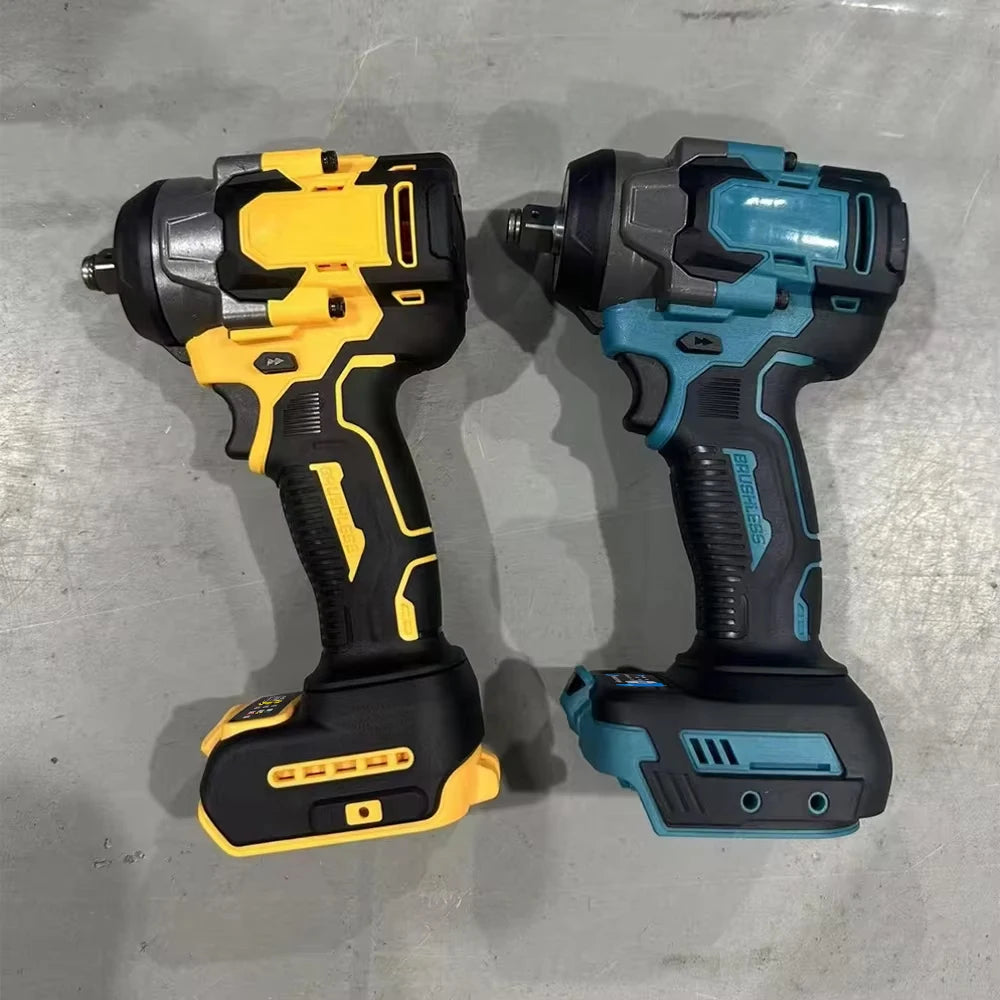 Brushless Cordless Impact Wrench 1/2-inch (12.7 mm) Drive — 1200 N·m Torque, 6800 RPM, Compatible with 18V/20V Batteries