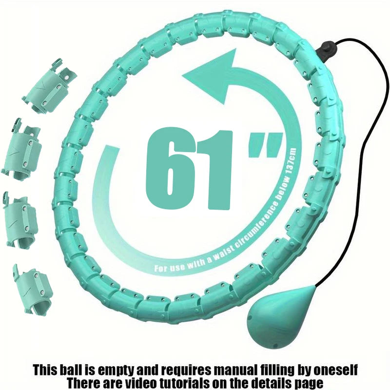 Adjustable Detachable Fitness Hoop – 2-in-1 Waist Training & Pilates Hula Hoop