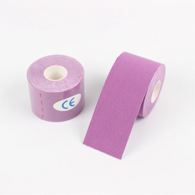 Kinesio Tape Elastic Sports Kinesiology Tape for Muscle & Knee Pain Relief - Athletic Recovery 2.5/5/7.5/10 cm (1/2/3/4 in)