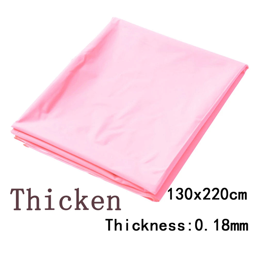 Waterproof PVC Bed Sheet Coverlet – Oil & Spa Protector Flat Sheet for Couples, Fits 1.2/1.5/1.8–2.0m Beds (220×130/160/200 cm) – 3 Colors