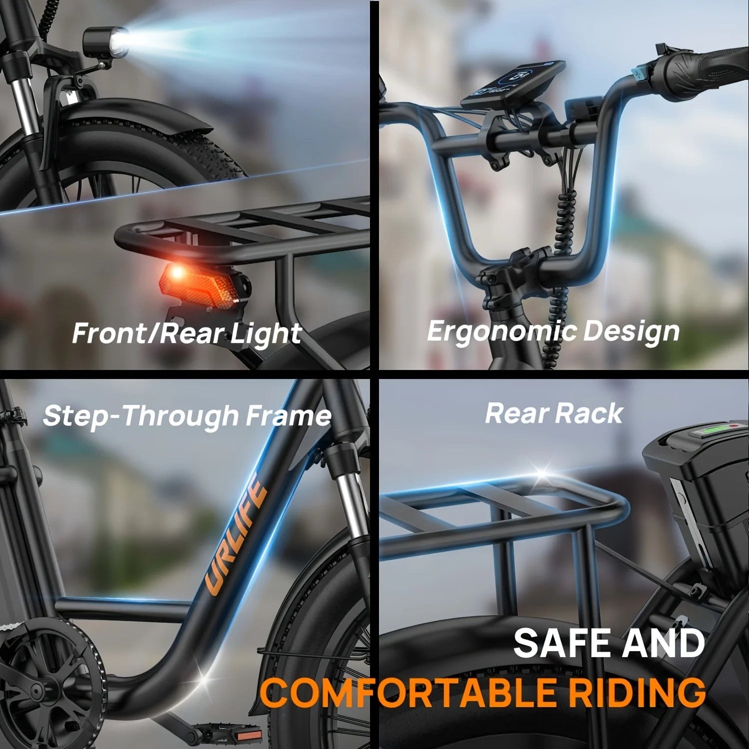 1000W Fat Tire Electric Bike — 48V 13Ah Removable Battery, Up to 28 MPH, 20×3 in Tires, 7-Speed, Dual Disc Brakes