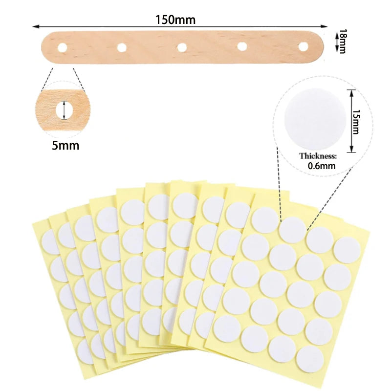 100-Pack Pre-Waxed Cotton Candle Wicks with Metal Sustainer Tabs — 2.5–20 cm (1–7.9 in) Smokeless DIY Candle Making