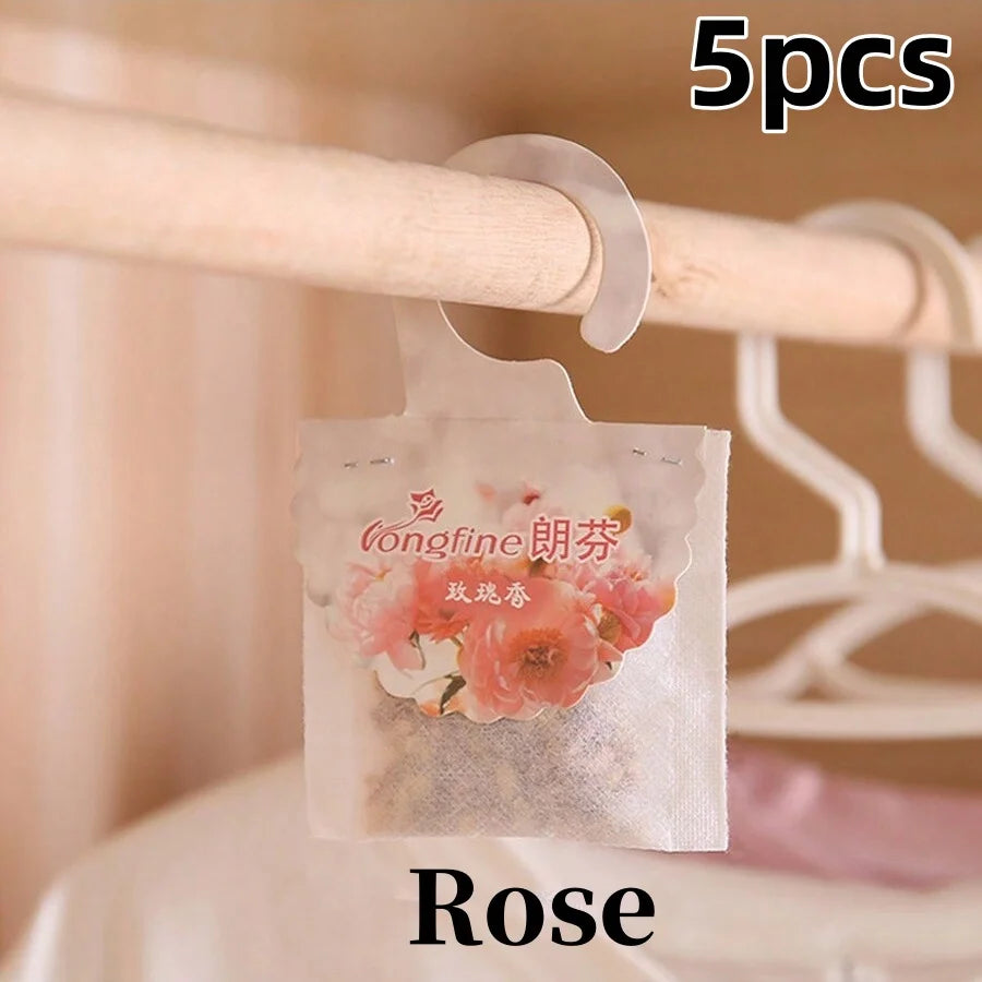 5/10-Pack Hanging Scented Sachets for Closet & Drawers — Long-Lasting Aromatherapy Air Freshener & Moth Repellent