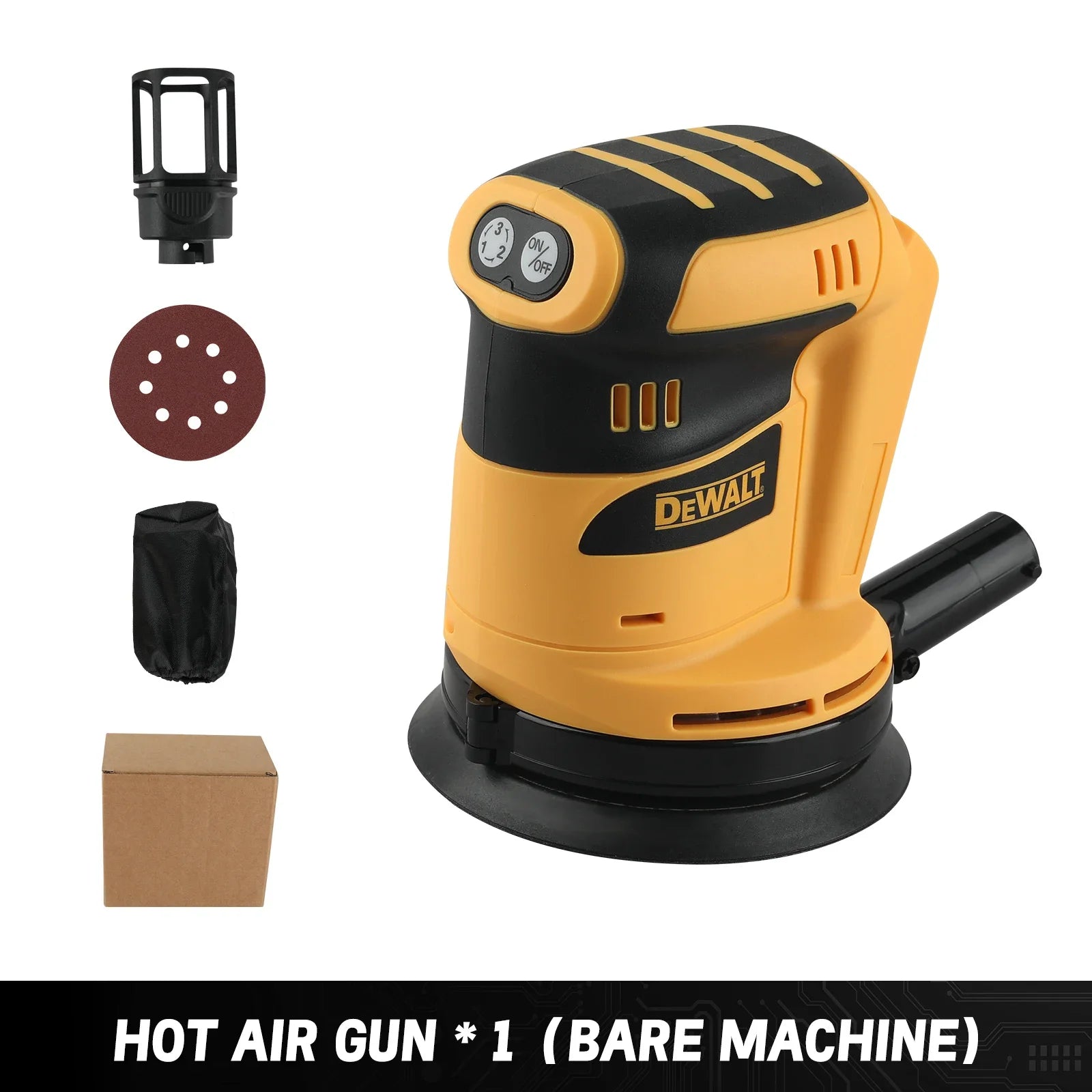 Cordless 20V Li‑ion Mini Electric Polisher — 3-Speed Comfort Grip, 125mm (4.9 in) Pad