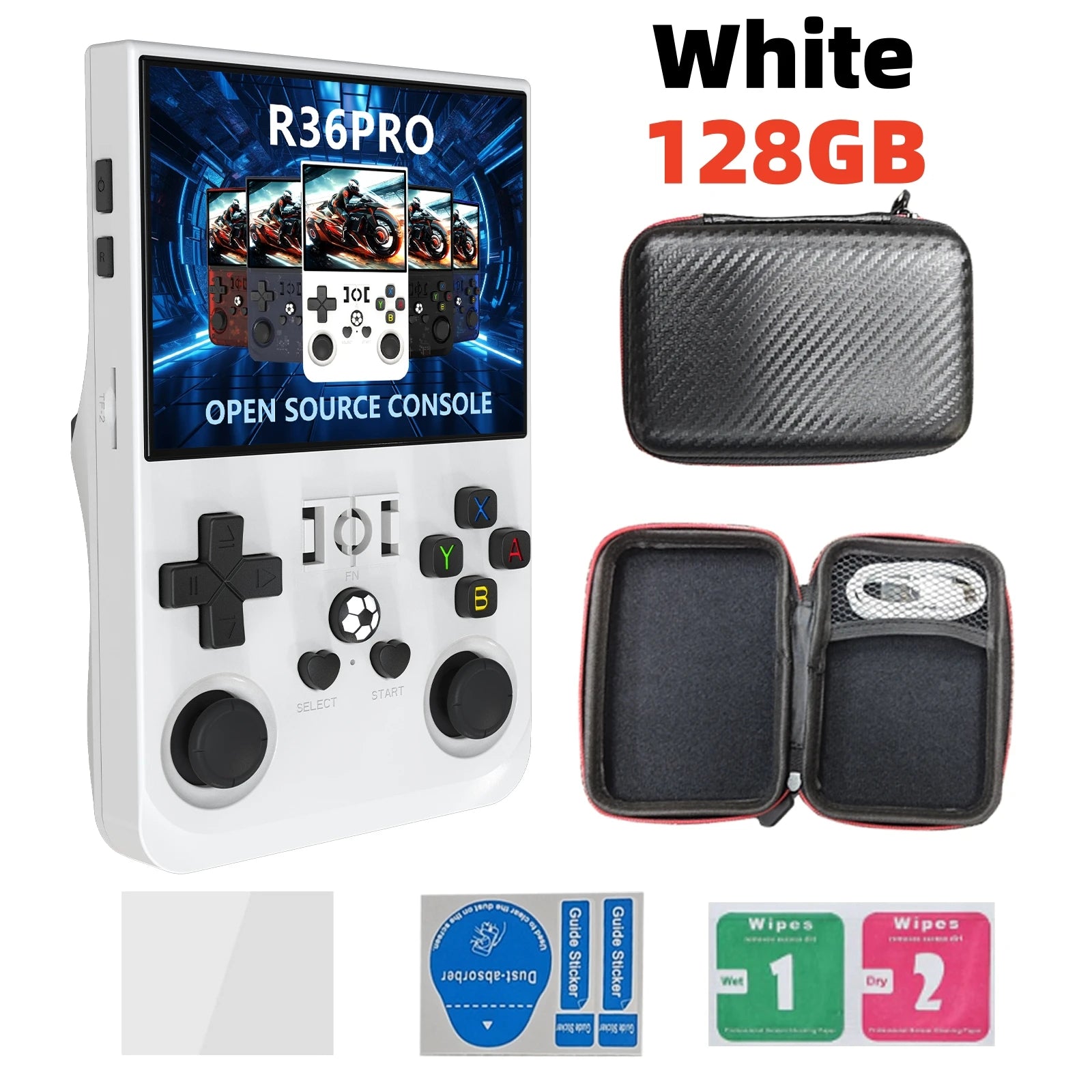 Open-Source Retro Handheld Game Console 3.5-inch (8.9 cm) IPS Screen Portable Pocket Player 128GB Storage 22,000 Games