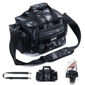 Fishing Tackle Bag 14.96 x 9.05 x 7.48 in (38 x 23 x 19 cm) High-Capacity 600D Oxford Shoulder Backpack for Fishing, Camping & Cycling