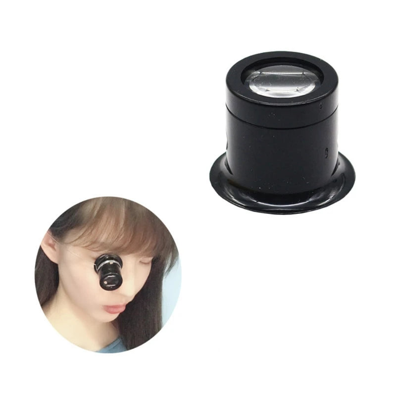 Watchmaker Jeweler Loupe Magnifier - Handheld Optical Glass Loupe 3X 5X 10X 15X 20X