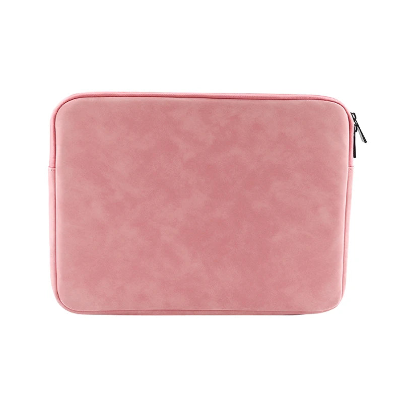 Water-Resistant PU Laptop Sleeve 12–16 Inch — Slim Microfiber Interior