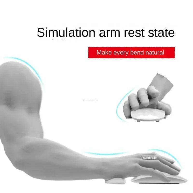 Ergonomic Silicone Gel Wrist Rest Mouse Pad — Non-Slip Support for Office & Gaming (10 x 4 x 1.7 cm / 3.9 x 1.6 x 0.7 in)