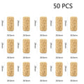 50/100 Pack Natural Cork Wine Bottle Stoppers – Reusable Sealing Corks for Wine Bottles, Bar & Kitchen Accessories