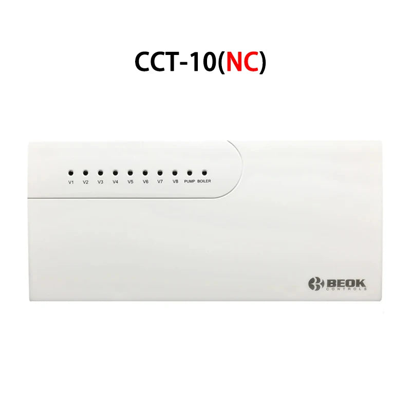8-Channel Wired Underfloor Heating Hub Controller for Water Floor Heating — 3A Thermostat Load, Works with WiFi Thermostats (Tuya/Smart Life)