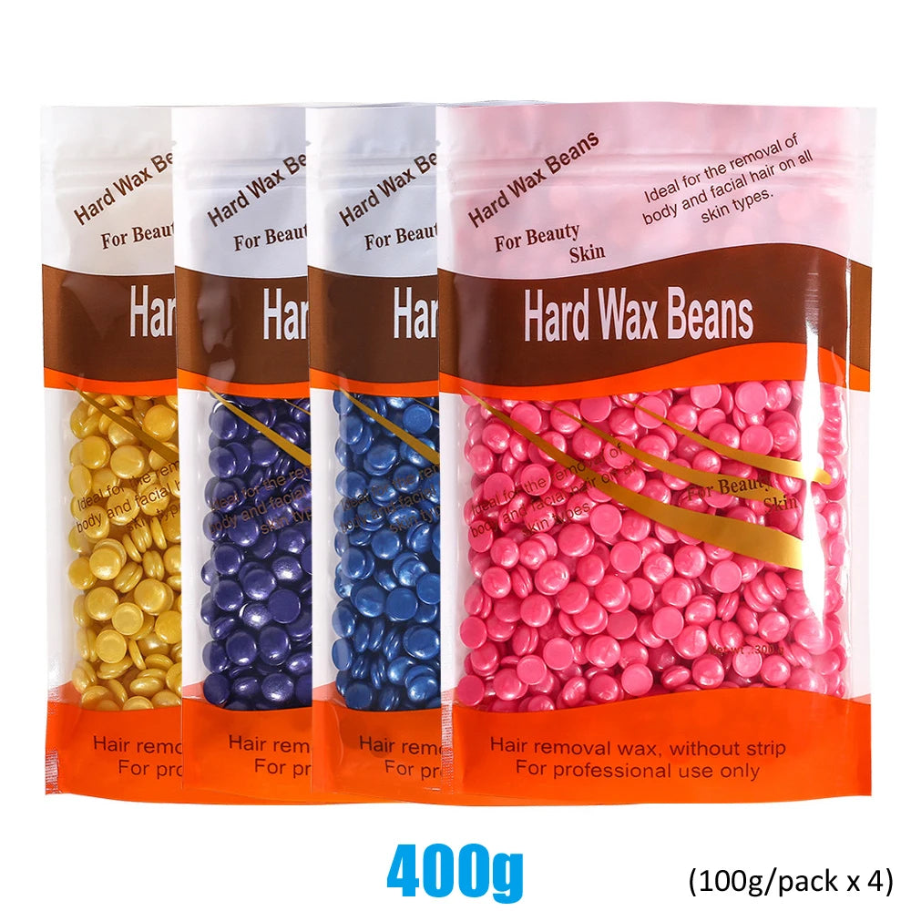 Hard Wax Beans for Hair Removal – 500g/200g/50g (17.6 oz/7.1 oz/1.8 oz) Pearl Wax for Wax Warmers | Body & Brazilian Waxing