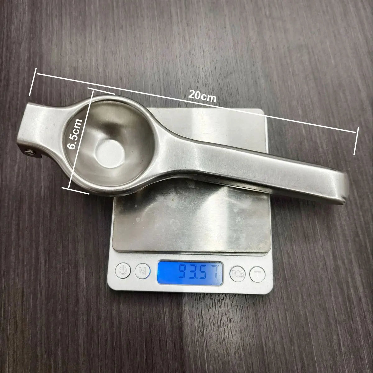 Stainless Steel Lemon Squeezer - Heavy-Duty Manual Citrus Juicer Press for Home Kitchen