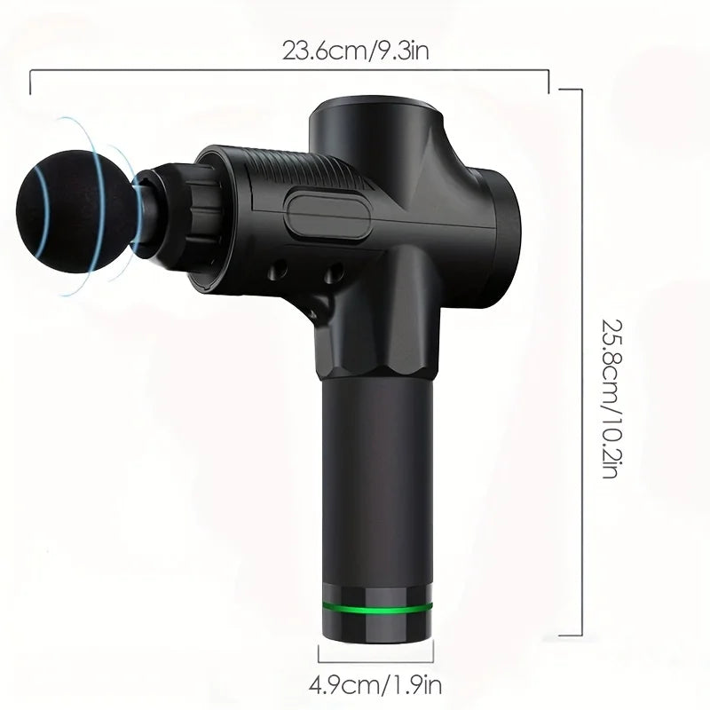 30-Level Deep Tissue Massage Gun – Quiet Percussion Muscle & Neck Massager for Fitness Recovery