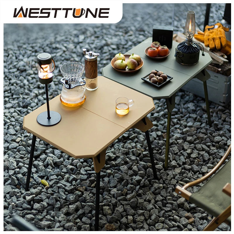 Ultralight Adjustable Folding Camping Table – Portable Dual-Height Picnic, BBQ & Fishing Table with Carry Bag