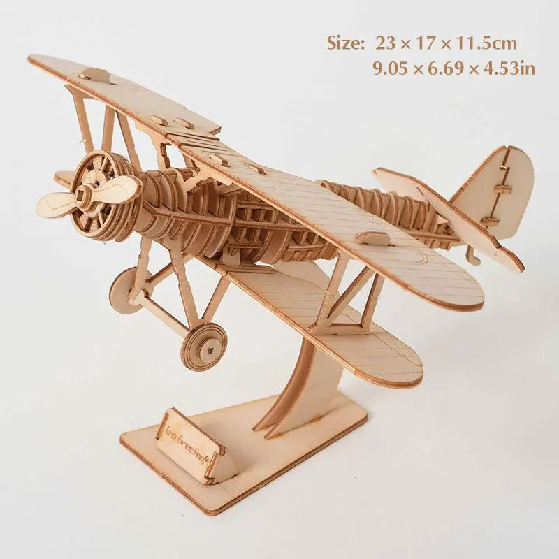 DIY 3D Wooden Mechanical Puzzle Kit - Buildable Ship Model Ornament, Handmade Assembly Game, Christmas Gift