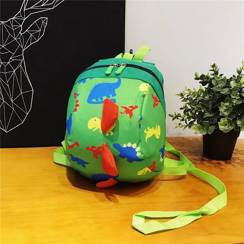 Toddler Dinosaur Safety Harness Backpack with Detachable Leash – Kids Anti-Lost Preschool School Bag